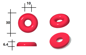 3mL Peach Ring Silicone Gummy Mold - 108 Cavities - 0