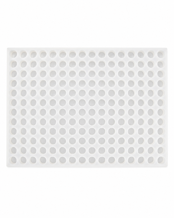 Commercial 3.2mL cylinder silicone gummy mold full view