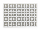 Commercial 5.6mL coin silicone gummy mold full view