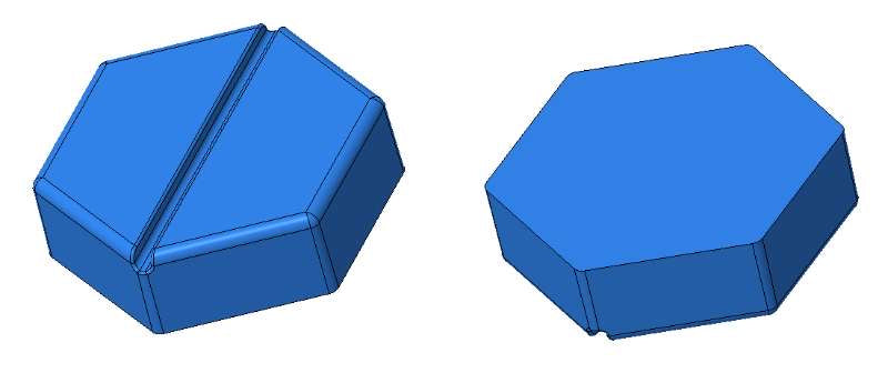 4.6mL Blank Hexagon Breaker Gummy Mold - 0
