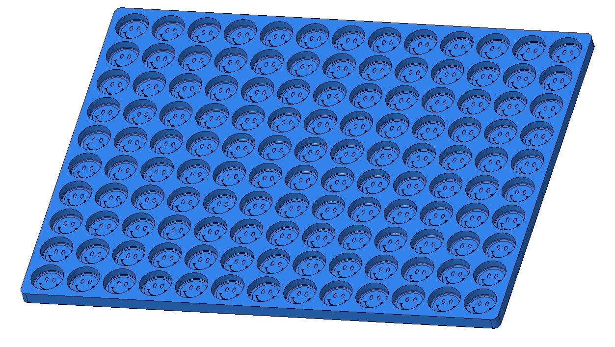 3.3mL Smiley Face Coin Gummy Mold - 0